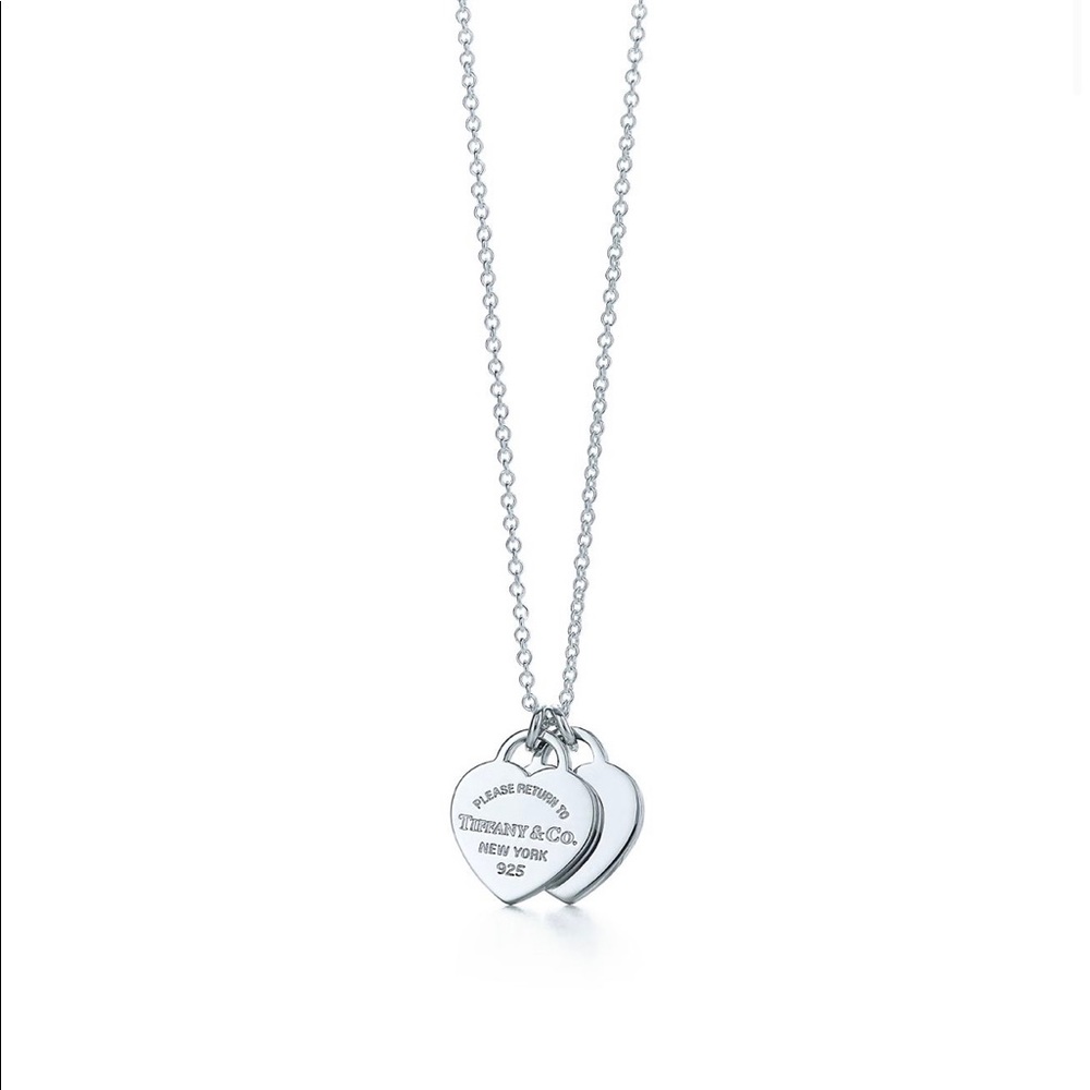 Tiffany & Co. Two Heart Sterling Silver Necklace